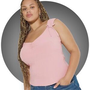 BOGO TORRID NWT LOVESICK Cinch-Front Tank Top